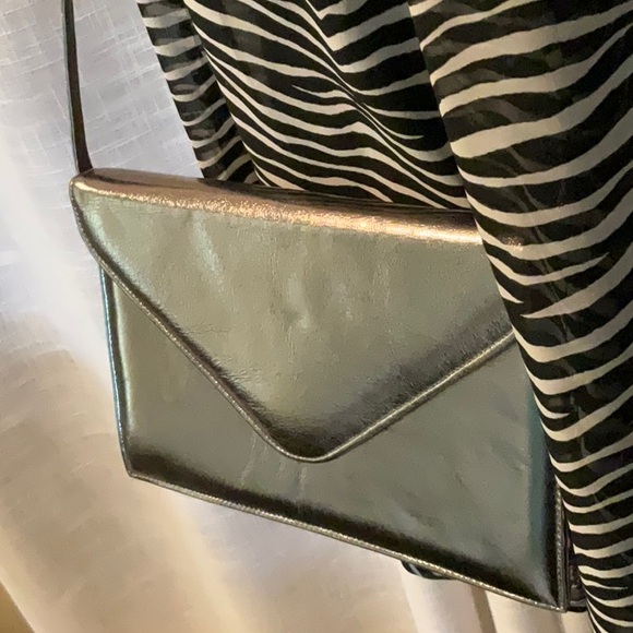 Handbags - Metallic purse silvery made in Spain crossover